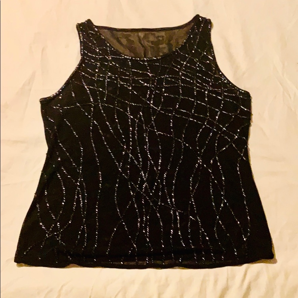 Beaded Sheer Blouse